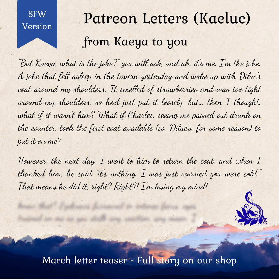 Kaeya & Diluc - Patreon Fanfictions