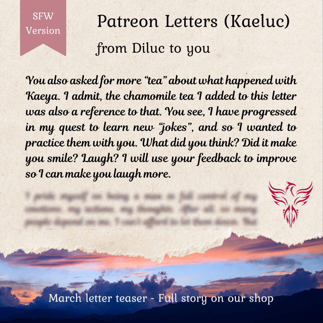 Kaeya & Diluc - Patreon Fanfictions